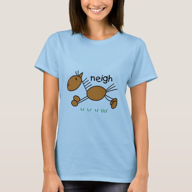 Chiffre T-shirts et cadeaux de bâton de cheval (Devant)