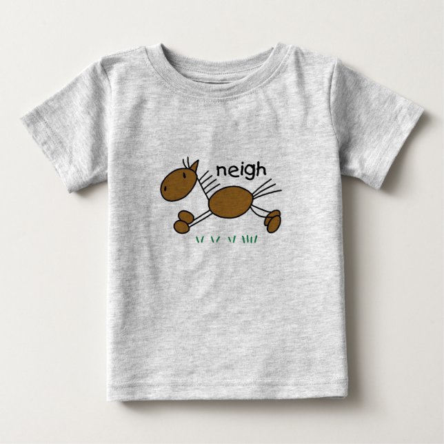 Chiffre T-shirts et cadeaux de bâton de cheval (Devant)