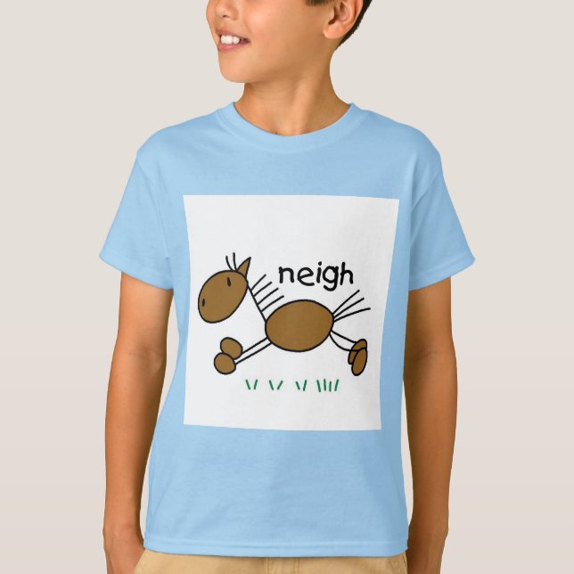 Chiffre T-shirts et cadeaux de bâton de cheval (Devant)