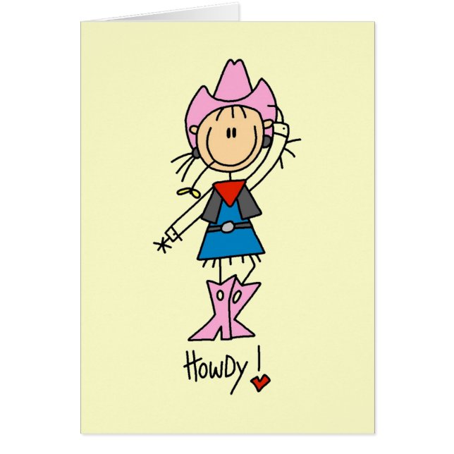 Chiffre T-shirts et cadeaux de bâton de cow-girl (Devant)