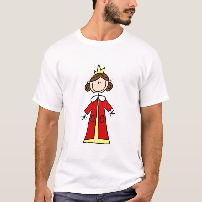 Chiffre T-shirts et cadeaux de bâton de la Reine (Devant)