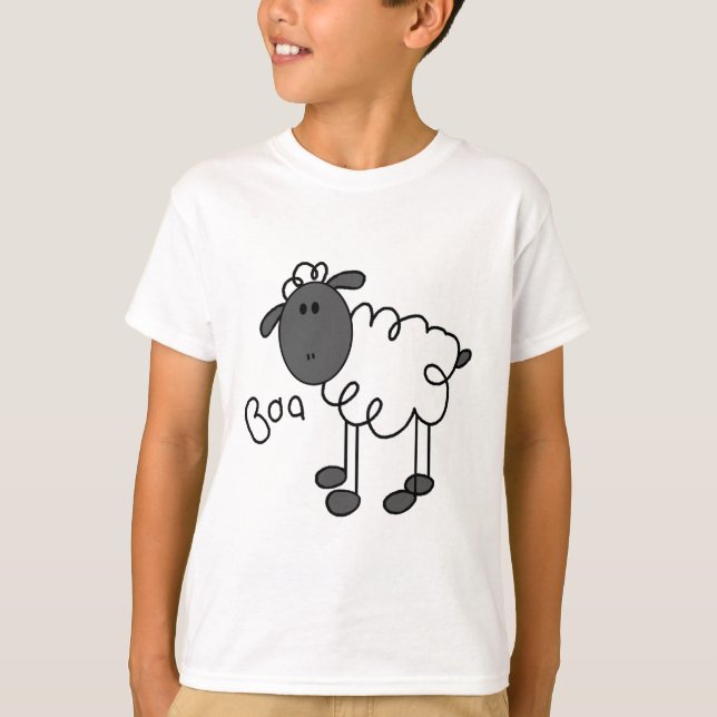 Chiffre T-shirts et cadeaux de bâton de moutons (Devant)