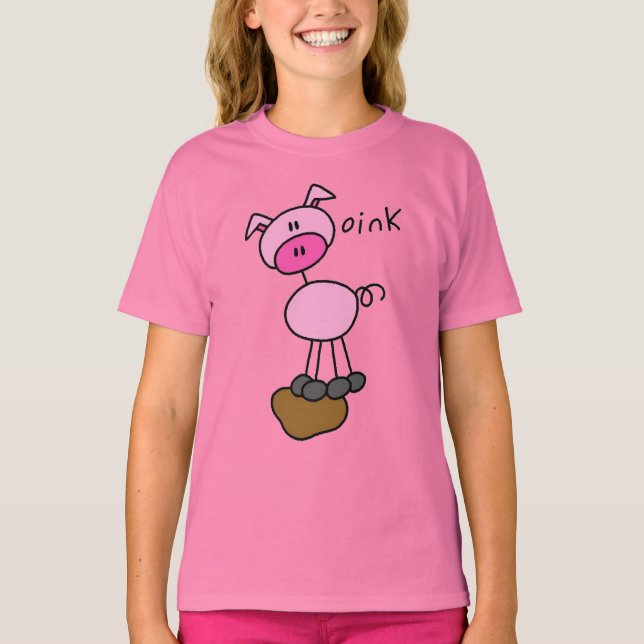 Chiffre T-shirts et cadeaux de bâton de porc (Devant)