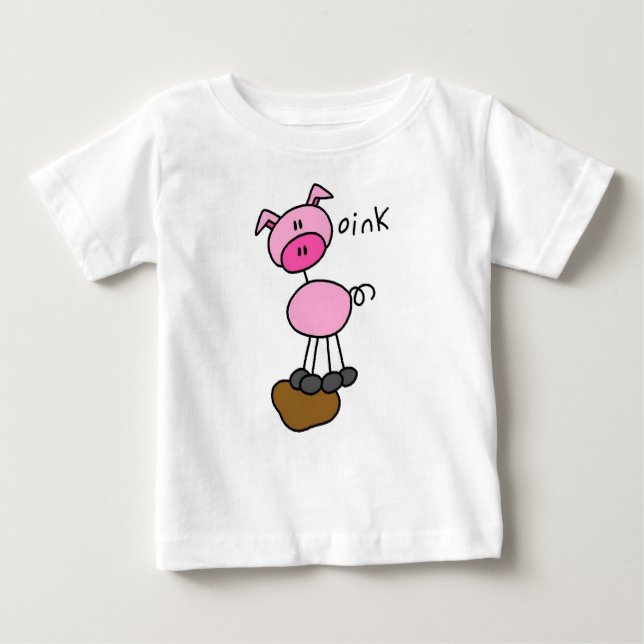 Chiffre T-shirts et cadeaux de bâton de porc (Devant)