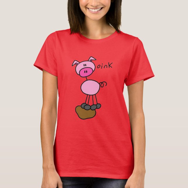 Chiffre T-shirts et cadeaux de bâton de porc (Devant)