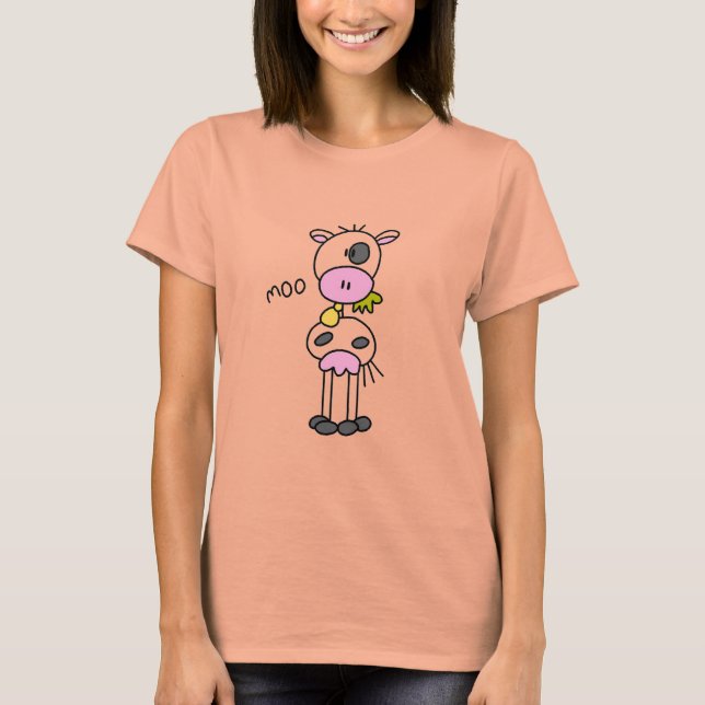 Chiffre T-shirts et cadeaux de bâton de vache (Devant)