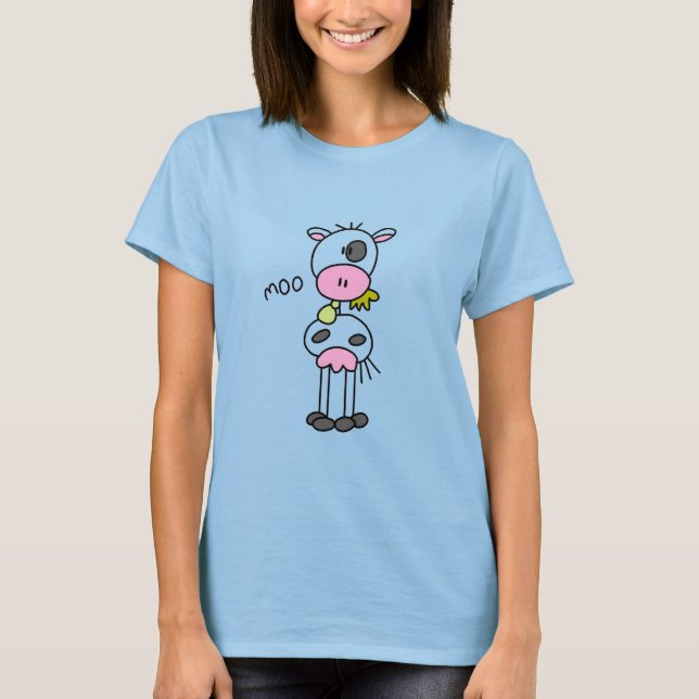 Chiffre T-shirts et cadeaux de bâton de vache (Devant)