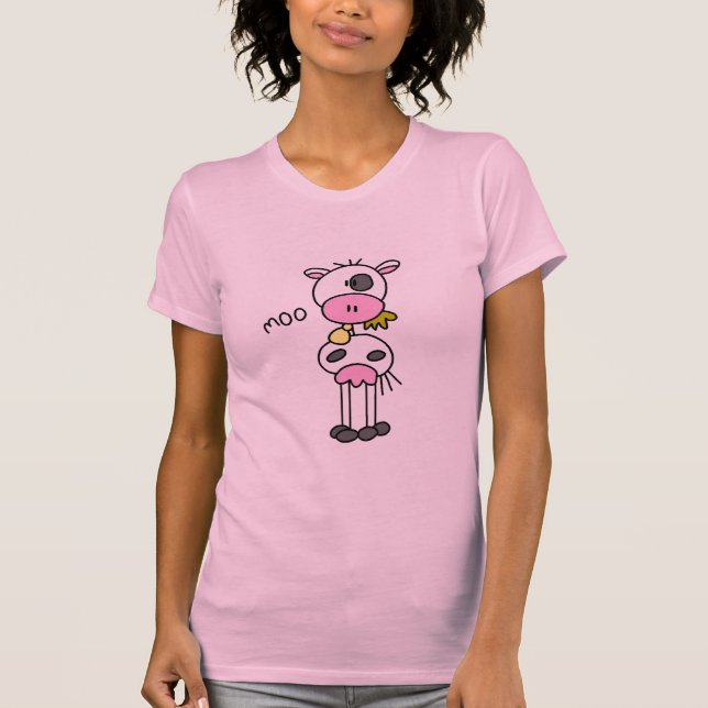 Chiffre T-shirts et cadeaux de bâton de vache (Devant)