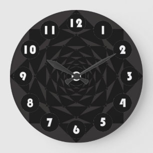 chiffres blancs Horloge murale acrylique