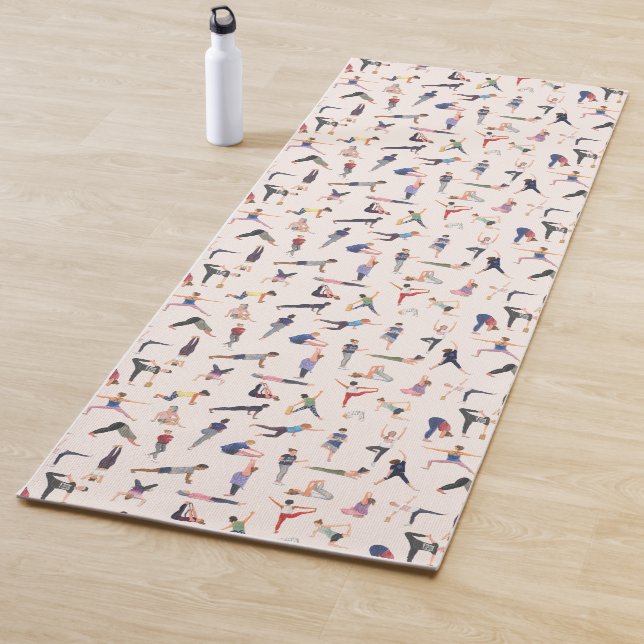 Chiffres de yoga sur un tapis de yoga ! (En situation)