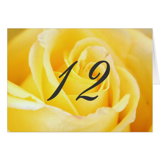 Chiffres du Mariage rose jaune (Devant Horizontal)