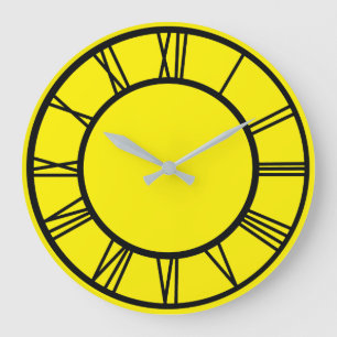 Chiffres romains noirs Horloge ronde du Motif fron