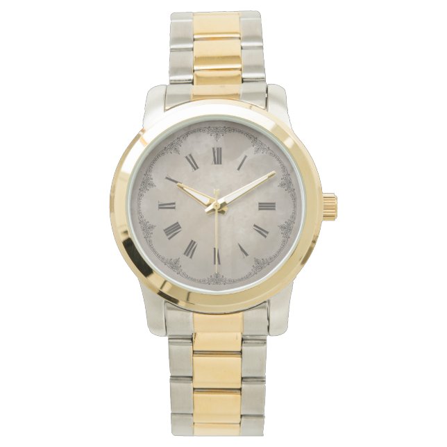 Chiffres romains vintages Montre ornementale (devant)