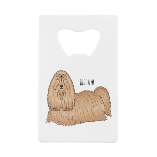 Chih tzu long cheveux dessin de chien (Devant)