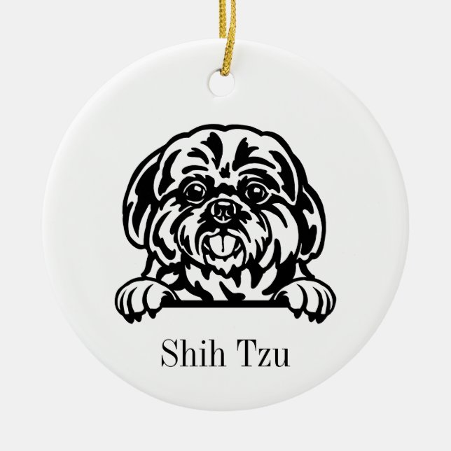 Chih Tzu ornement chien (Devant)