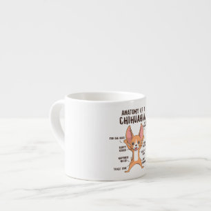 Chihuahua Anatomie Mug Cadeaux Chihuahua Café Mug