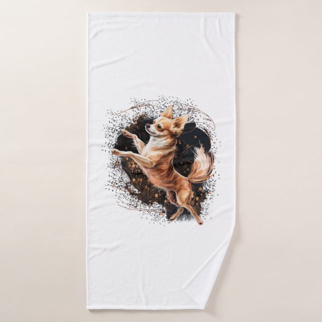 Chihuahua Ballerina Danse de ballet (Serviette de bain)