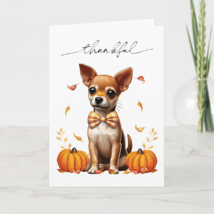 Chihuahua Chute Remerciements Carte de voeux d'act