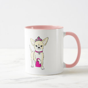 Chihuahua dans une tasse de tiara