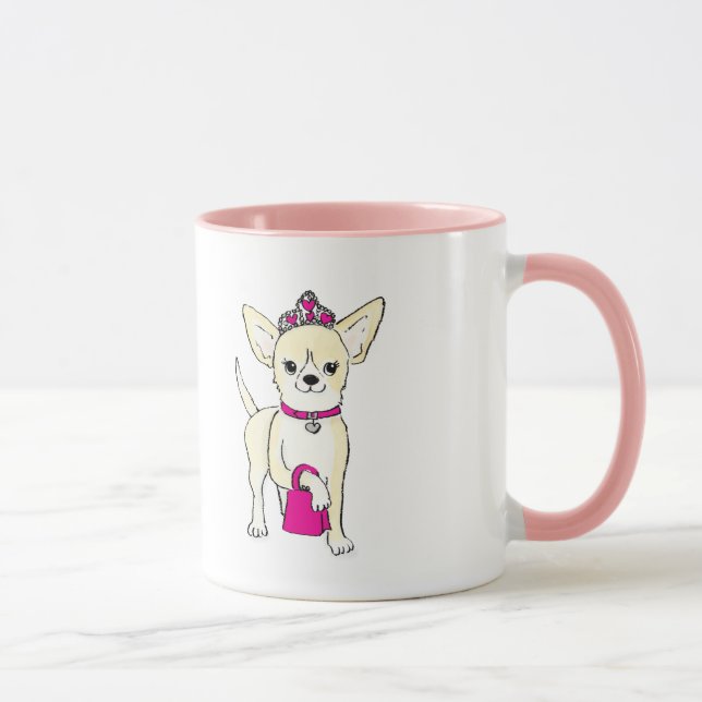 Chihuahua dans une tasse de tiara (Droite)