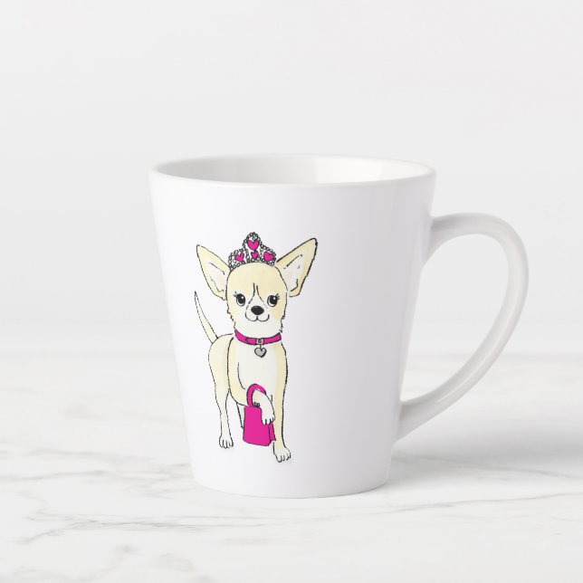 Chihuahua dans une tasse tiara latte (Droite)