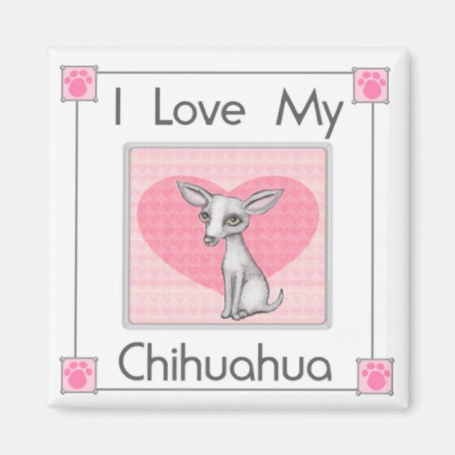 Chihuahua Dog Frigo Magnet (Devant)