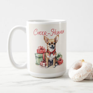 Chihuahua Drôle Noël Chien café Mug