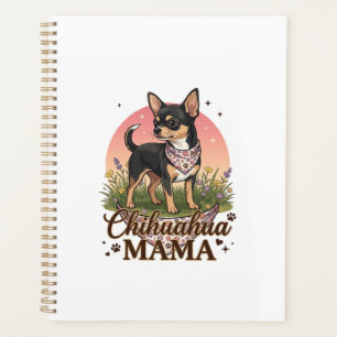 Chihuahua Mama Chien Bandana Floral Rose_1