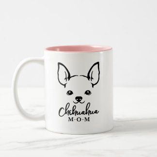 Chihuahua Maman Mug café avec le visage Chihuahua
