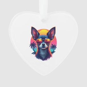Chihuahua Peinture Abstraite Couleur Chien Mign