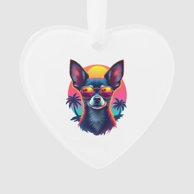 Chihuahua  Peinture Abstraite  Couleur  Chien Mign (devant)