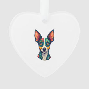 Chihuahua Peinture Abstraite Couleur Chien Mign