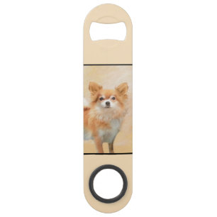 Chihuahua Peinture de Chien à long Haired Art orig