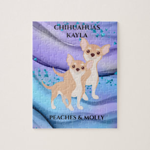 CHIHUAHUA PUZZLE & NOM PERSONNALISÉ DE L'ANIMAL E