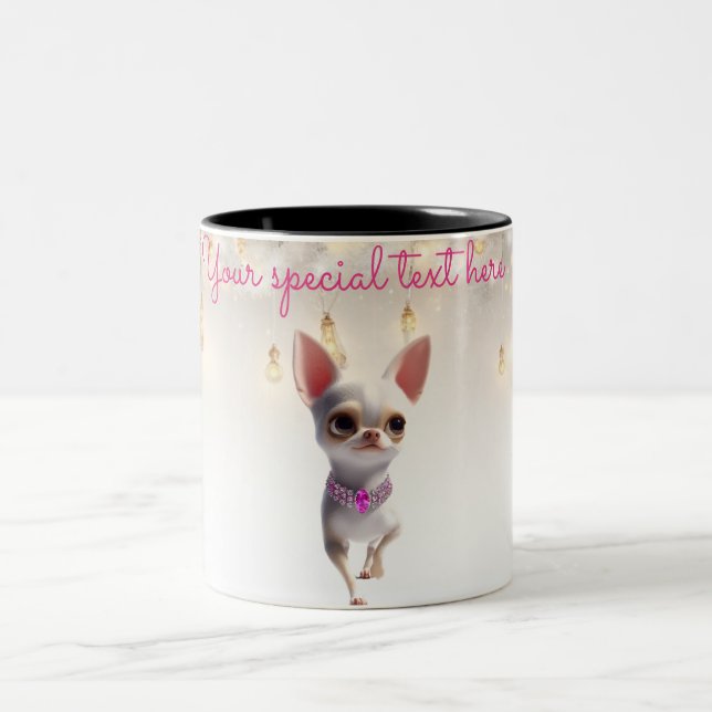Chihuahua Runway Model Coffee Mug (Centre)