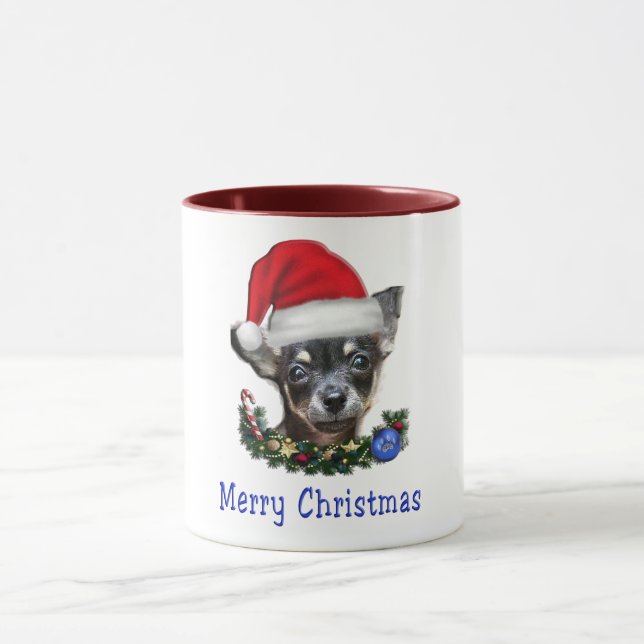 Chihuahua tasse de café de Noël (Centre)