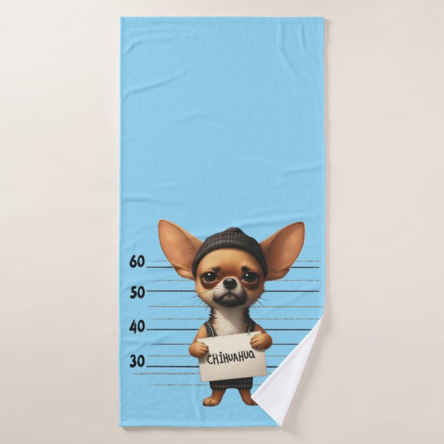 Chihuahua vilain (Serviette de bain)