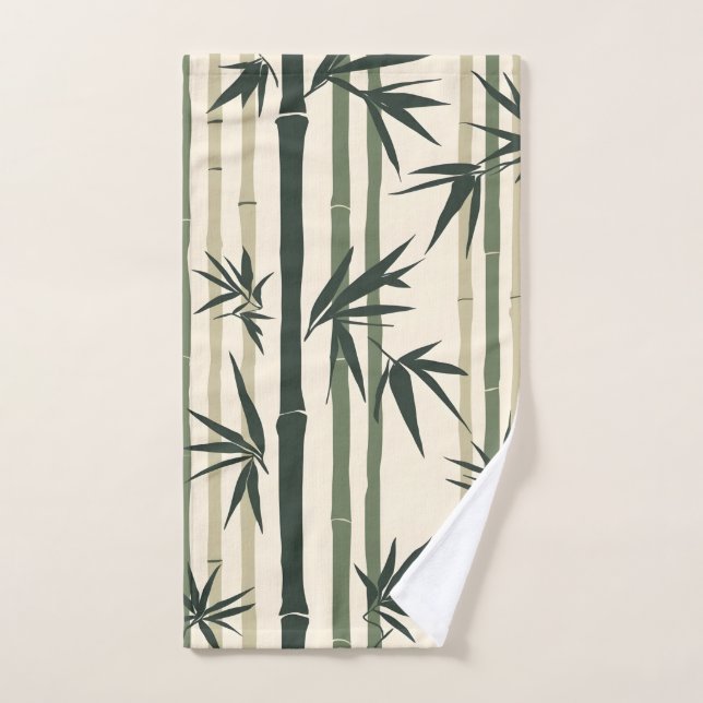Chikurin Zen (Forêt de bambou) (Serviette à main)
