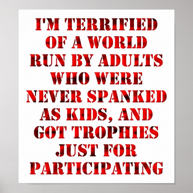 Child-like Adults Funny Poster (Devant)