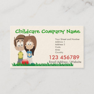 Childcare - colonie de vacances - carte de visite