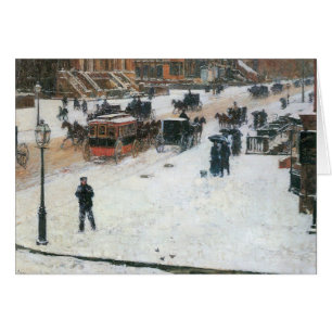 Childe Hassam - Cinquième Avenue en hiver