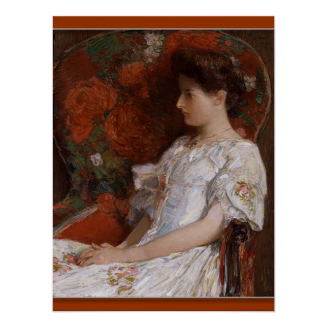Childe Hassam La chaise victorienne CC0409 Poster (Devant)