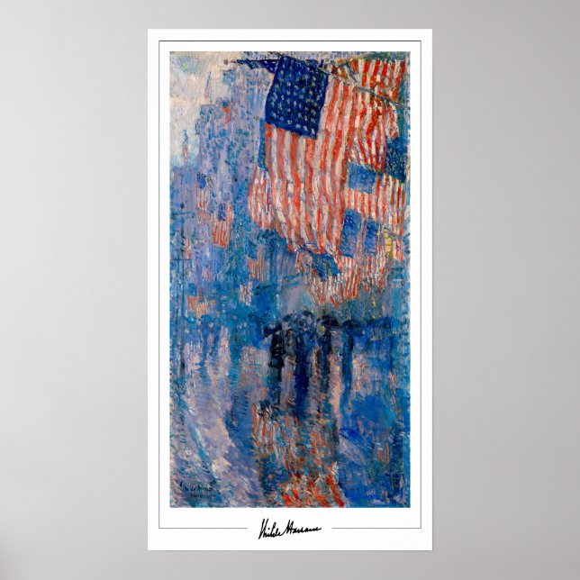 Childe Hassam Zedign Art Poster #106 (Devant)