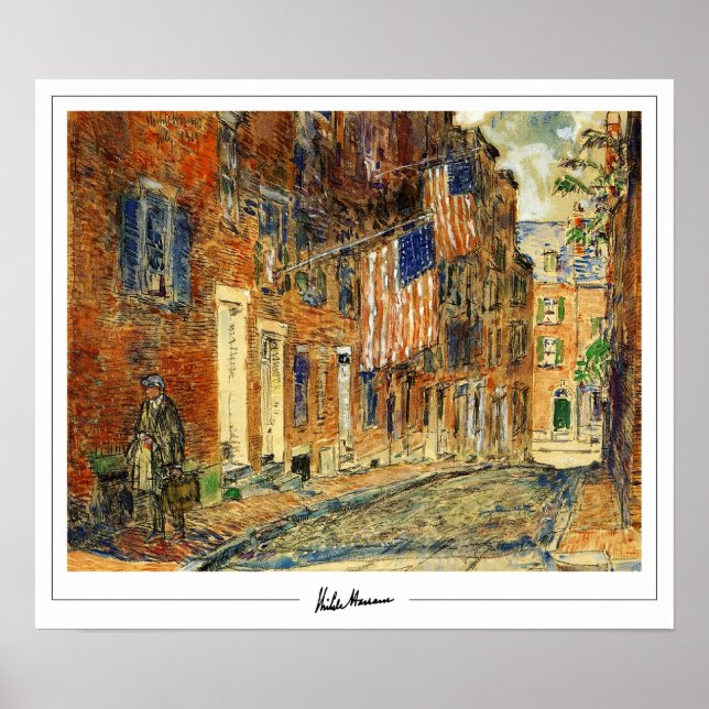 Childe Hassam Zedign Art Poster #185-2 (Devant)