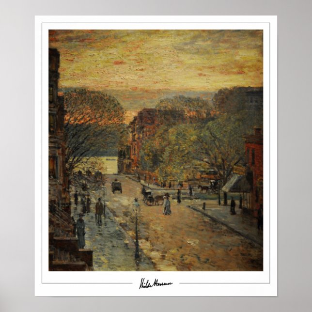 Childe Hassam Zedign Art Poster #276-2 (Devant)