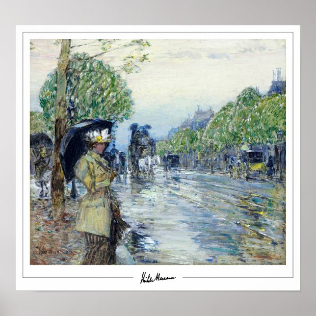 Childe Hassam Zedign Art Poster #448-2 (Devant)