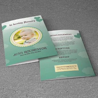 Children Funeral Program Template