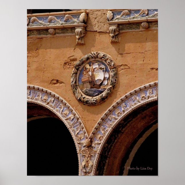 Childs Restaurant Facade (detail) Poster (Devant)