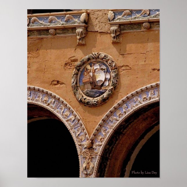 Childs Restaurant Facade (detail) Poster (Devant)