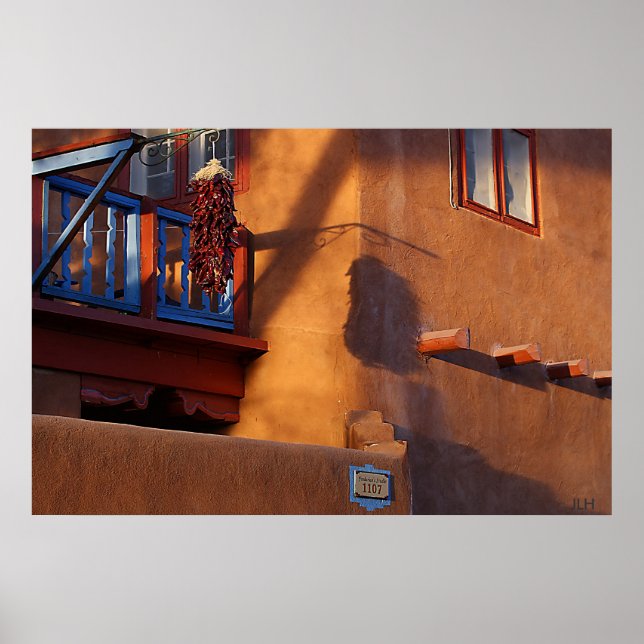 Chiles, Blue & Shadows, photo poster JLH (Devant)